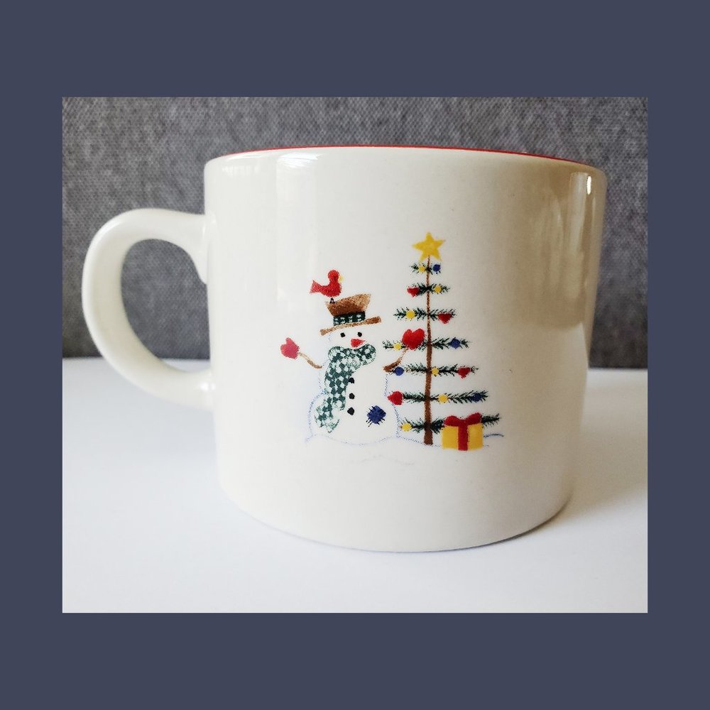 ⛄🎄Farberware Holiday Snowman Mug - EUC